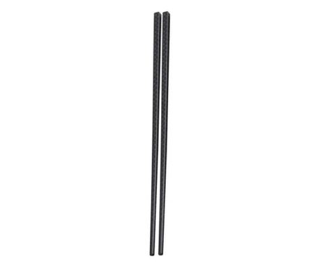 4 pár Pufo Premium üvegszálas pálcika készlet sushihoz, 24 cm, fekete