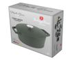 Oală din fontă emailată cu capac 24 cm, 4.35L – Berlinger Haus Green Matte Collection BH 6544, verde, pentru pâine, fripturi și thumbnail 2