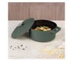 Oală din fontă emailată cu capac 24 cm, 4.35L – Berlinger Haus Green Matte Collection BH 6544, verde, pentru pâine, fripturi și thumbnail 3
