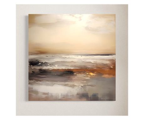 Tablou Canvas Premium LuxCanva® C1183, Valurile Marii , Natura, Primavara, Decorativ, Living Room, Culori Vibrante - 100 X 100, 