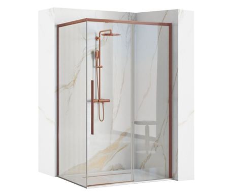 Душ кабина Rea Solar 80X100 Матирана мед - 98,5X79X195CM