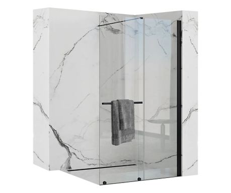 Душ Параван Rea Cortis 100 Черно - 1,3X100,5X199,5CM