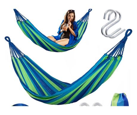 Viseča Mreža Tutumi 480142B 1 oseba Modra - 265X90X1CM
