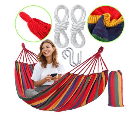 Viseča Mreža Tutumi 480143A 2 osebi Rdeča - 230X140X1CM