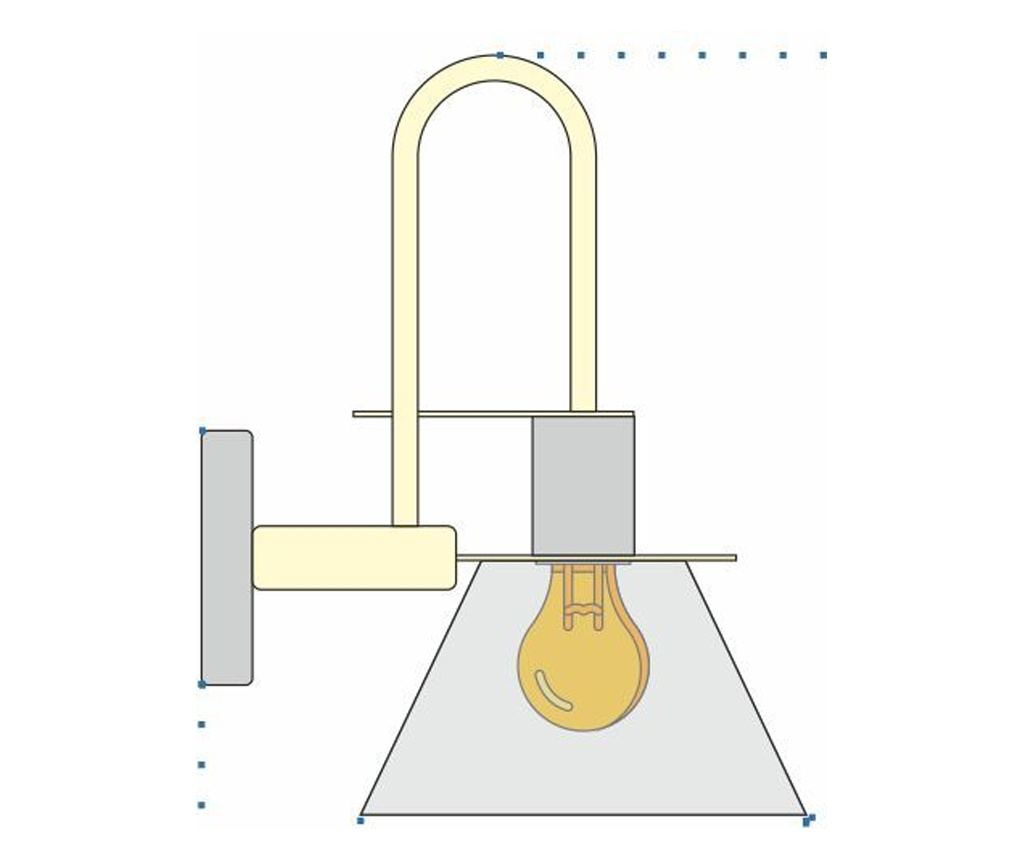 Απλίκα Τοίχου Toolight App1602-1W Μαύρο - 30X30X30Cm - 7