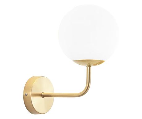 Απλίκα Τοίχου Toolight G096-1W Χρυσό Λευκό - 15X15X15Cm