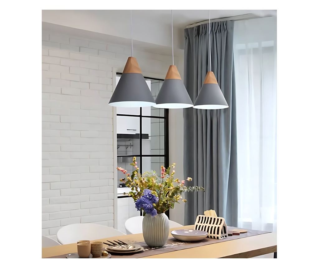 Κρεμαστό Φωτιστικό Οροφής Toolight App060-1Cp Scandi C Μαύρο - 23,5X10X23Cm - 14