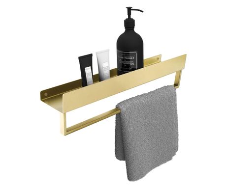 Kopalniška Polica Rea Sf01-450-Bg Zlata s čopičem - 45X9X11CM