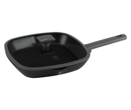 Ponev za žar s pokrovom, 28 cm - antracitna kolekcija Berlinger Haus BH 8127