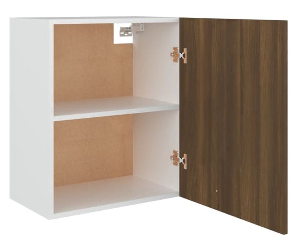 Επιτοίχιο Ντουλάπι, Brown Oak, 50x31x60 cm, Επεξεργασμένο Ξύλο - 7