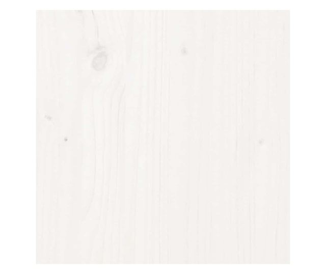 Тоалетна етажерка, бяла, 63.5x32x179 см, масивна борова дървесина