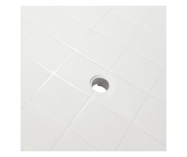 Masă de grădină, alb, 101 x 68 x 72 cm, plastic