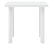 Masă de grădină, alb, 80 x 75 x 72 cm, plastic