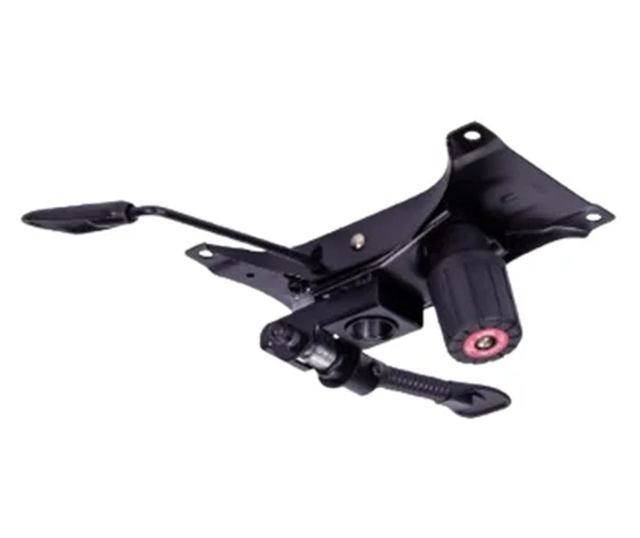 Σετ μεταλλικών πλακών ζυγοστάθμισης, 25 cm x 15 cm και κύλινδρος εμβόλου, αερίου, για καρέκλες γραφείου, ασημί, 35 cm