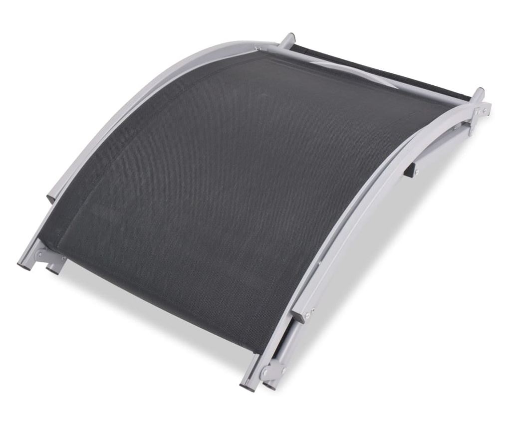 Zložljivi plažni ležalniki, 2 kosa, aluminij in tekstilna vlakna - 5