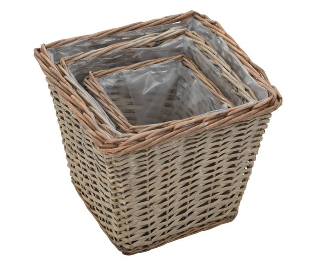 Podignuti sloj, 3 kom., vrba s PE oblogom