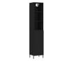 Visoka crna vitrina, 34,5x34x180 cm, obrađeno drvo thumbnail 2