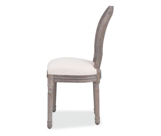 Kuhinjske stolice, 2 kom., krem, tekstil