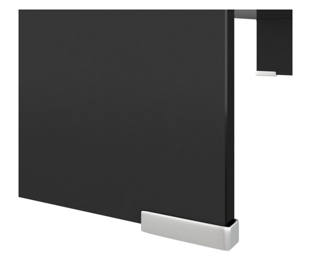 Stalak za TV/monitor staklo, 90x30x13 cm, crna