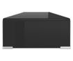Staklo stalak za TV/monitor, 100x30x13 cm, crna