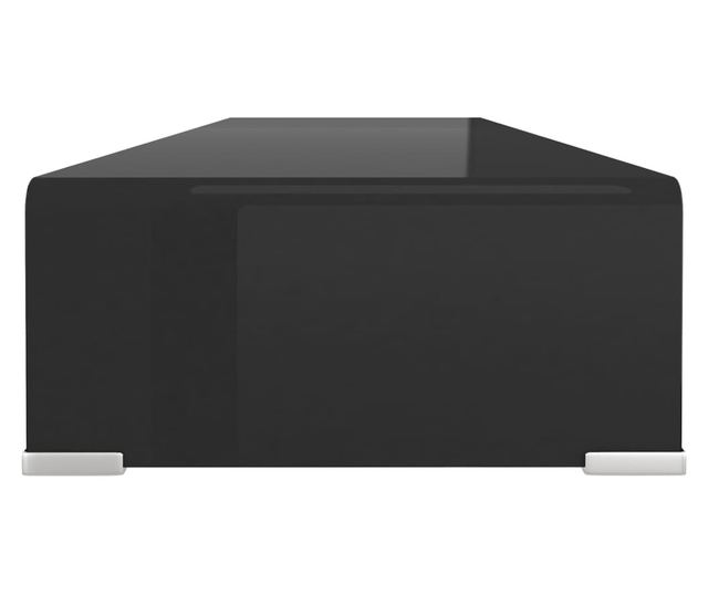 Staklo stalak za TV/monitor, 100x30x13 cm, crna