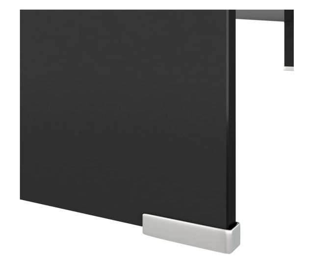 Stalak za TV/monitor, staklo, 110x30x13 cm, crna