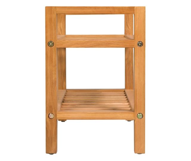 Ormarić za cipele s 2 police, 50x27x40 cm, masivno hrastovo drvo