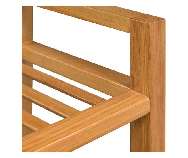 Ormarić za cipele s 2 police, 50x27x40 cm, masivno hrastovo drvo