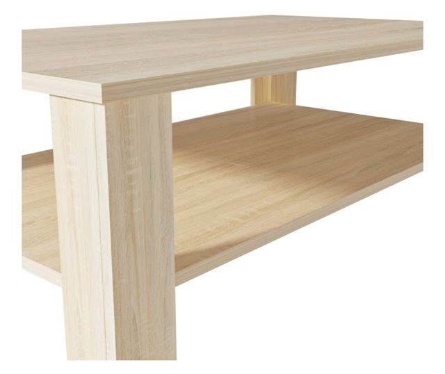 Stolić za kavu od iverice, 100 x 59 x 42 cm, boja hrasta