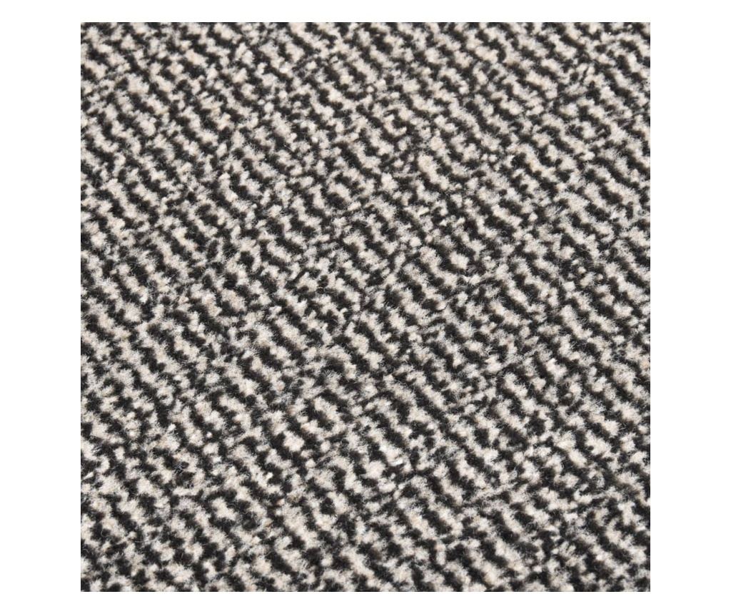 Otirač za ulaz s resicama, svijetlosmeđi, 90x150 cm - 4