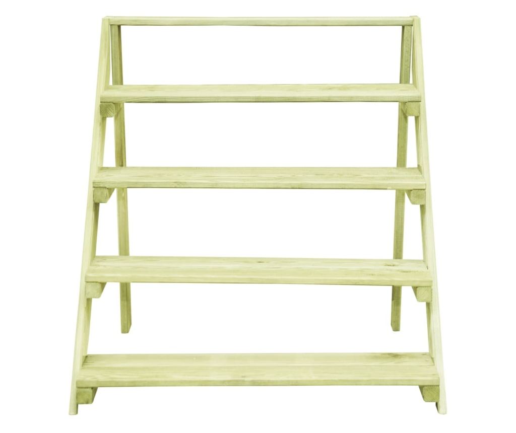 Stalak za biljke, 80 x 80 x 80 cm, tretirani borov drvo - 2