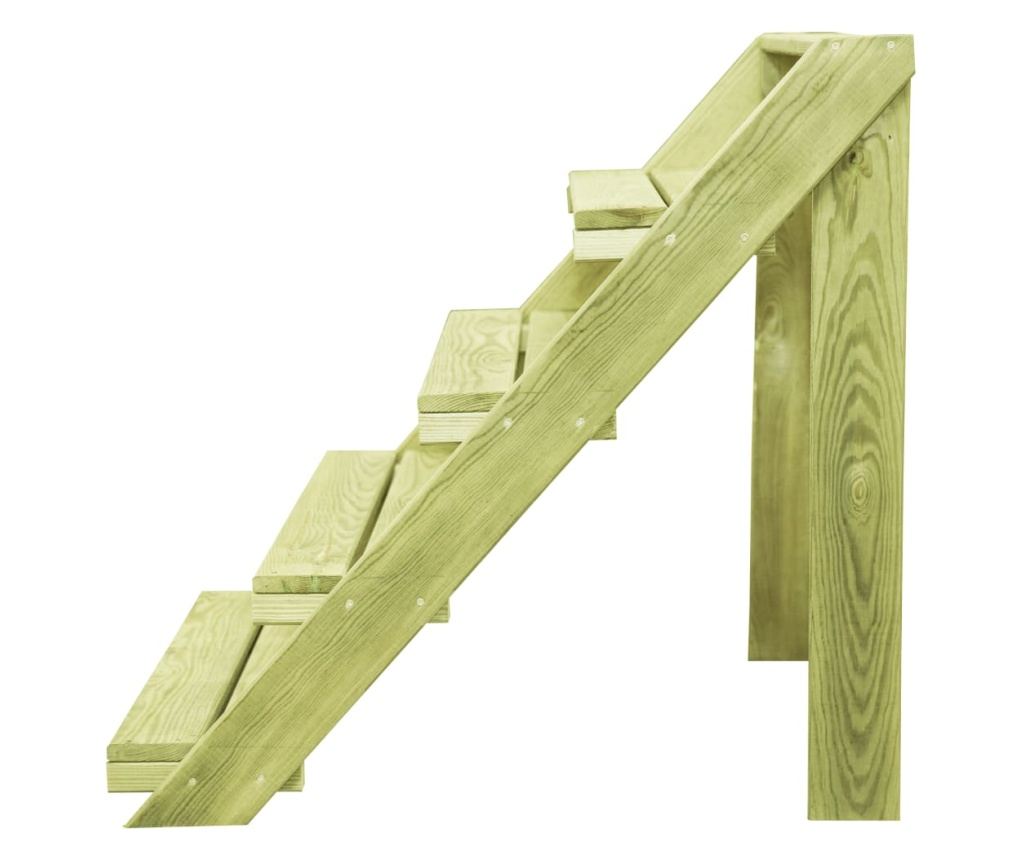 Stalak za biljke, 80 x 80 x 80 cm, tretirani borov drvo - 3