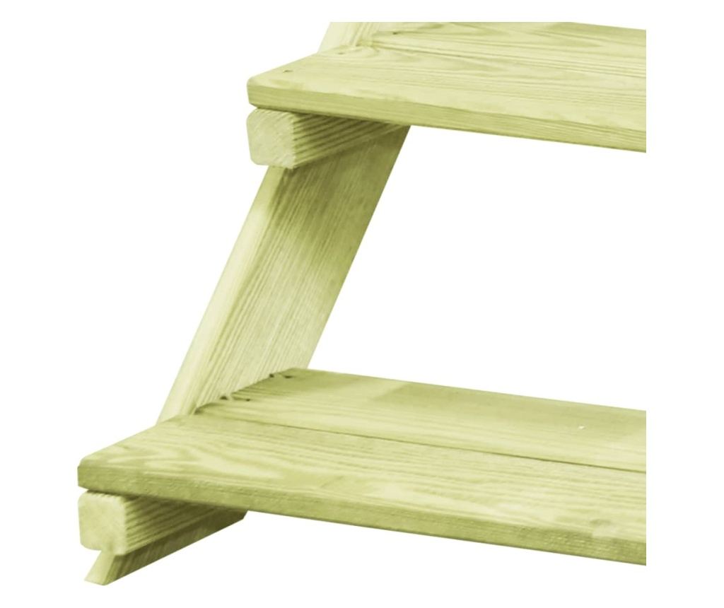 Stalak za biljke, 80 x 80 x 80 cm, tretirani borov drvo - 5