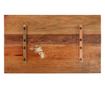 Blat masă dreptunghiular 60x100 cm lemn masiv reciclat 25-27 mm