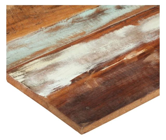 Blat masă dreptunghiular 60x100 cm lemn masiv reciclat 25-27 mm