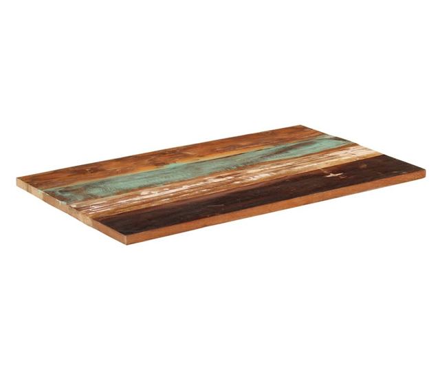 Blat masă dreptunghiular 60x100 cm lemn masiv reciclat 25-27 mm