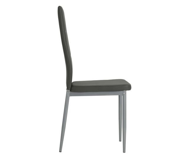 Kuhinjske stolice, 2 kom., siva, umjetna koža