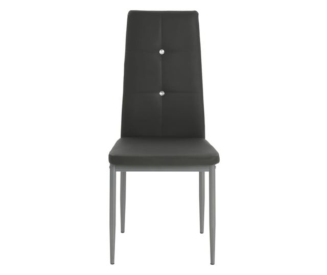 Kuhinjske stolice, 2 kom., siva, umjetna koža