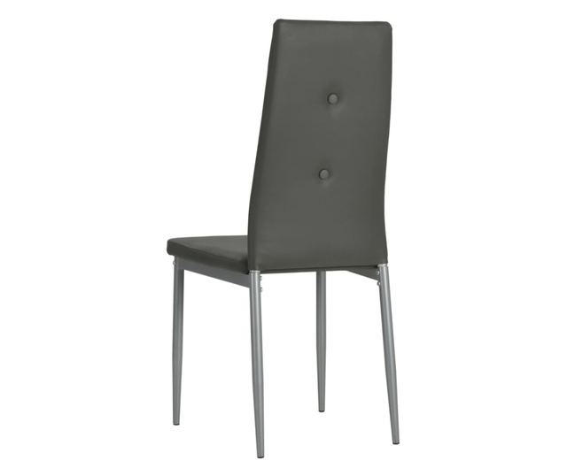 Kuhinjske stolice, 2 kom., siva, umjetna koža