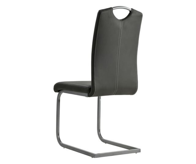 Kuhinjske stolice, 2 kom., siva, umjetna koža