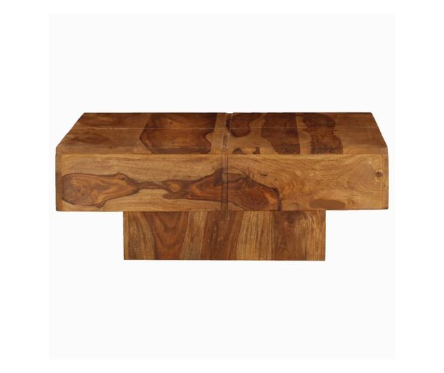 Stolić za kavu, masivno drvo sheesham, 80 x 80 x 30 cm