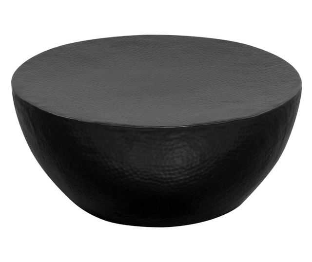 Stolić za kavu, crni, 70 x 30 cm, kovan aluminij