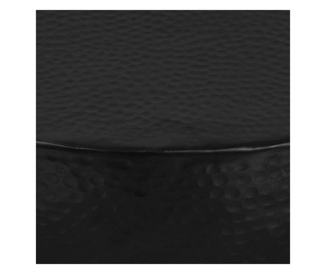 Stolić za kavu, crni, 70 x 30 cm, kovan aluminij