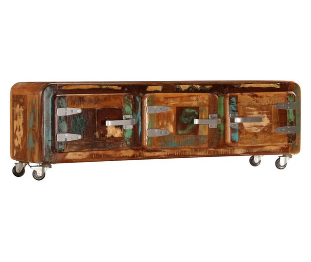 TV komoda, 120 x 30 x 37 cm, reciklirano masivno drvo