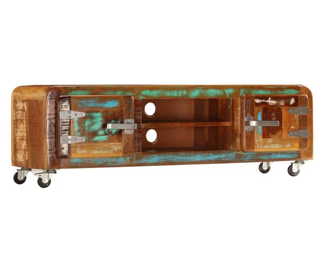 TV komoda, 120 x 30 x 36 cm, reciklirano masivno drvo