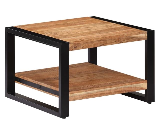 Stolić za kavu, 60 x 60 x 40 cm, masivno drvo akacije