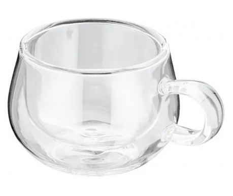 Sada 2 šálků na espresso Judge, borosilikátové sklo, 7x5 cm, 75 ml, transparentní