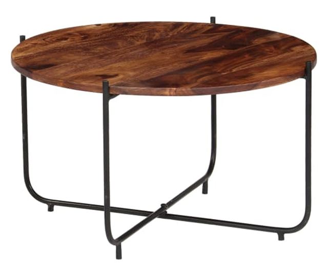 Set stolića za kavu, 2 komada, masivno drvo sheeshama, 60 x 35 cm