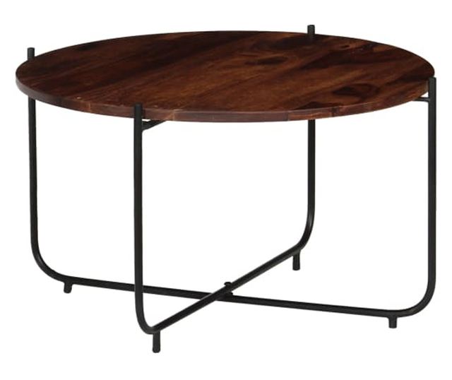 Set stolića za kavu, 2 komada, masivno drvo sheeshama, 60 x 35 cm