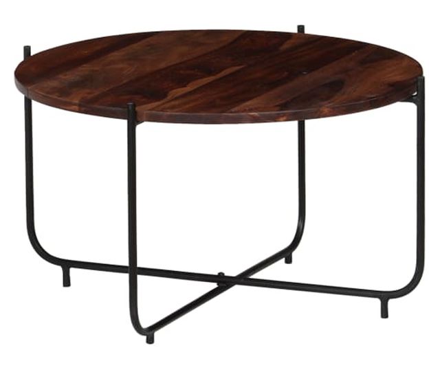 Set stolića za kavu, 2 komada, masivno drvo sheeshama, 60 x 35 cm